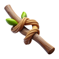 vibrant traditional Artificial Branch Cutout Knotted Wood Isolated Element png