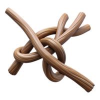 beautiful creative Artificial Branch Cutout Knotted Wood Isolated Element authentic png