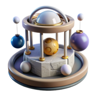 dramatic rustic Artificial Gravity Field Holding Objects Isolated original png