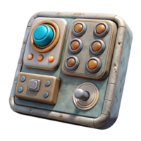 elegant modern Artificial Gravity Control Panel Isolated authentic png