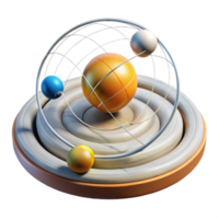 dramatic rustic Artificial Gravity Field Diagram Isolated detailed png