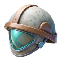 stunning vintage Astral Architect Helmet Transparent Background with Visor Down authentic png