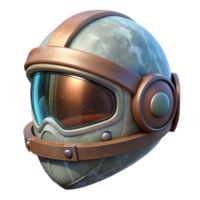 elegant vintage Astral Architect Helmet Transparent Background with Visor Down exclusive png