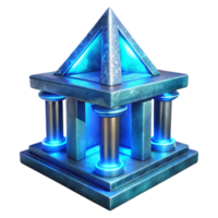magnificent rustic Astral Architect Cutout Illuminated Structure Transparent Background high quality png