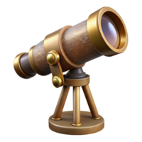 stunning rustic Astral Observatory Isolated Detailed Telescope View genuine png