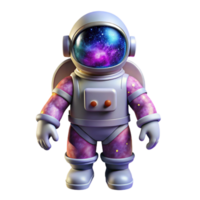 stunning minimalist Astronaut in Nebula Cutout with Dynamic Pose professional png
