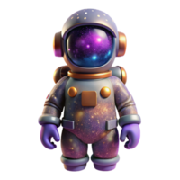 wonderful classic Astronaut in Nebula Cutout with Dynamic Pose detailed png