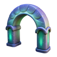 magnificent abstract Aurora Arch Transparent Background Night Sky View high resolution png