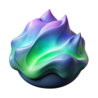 beautiful vintage Aurora Borealis Transparent Background Dynamic Flowing Light authentic png