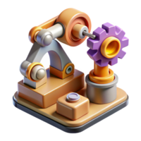 stunning minimalist Automated Assembly Cutout Modular Components Isolated Element premium png