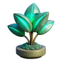 beautiful artistic Automated Nature Cutout Bio-luminescent Plant Isolated high quality png