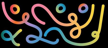 Abstract neon background with smooth 3D gradients. Dynamic waves, fluid shapes, and bright colours create a modern, trendy, and creative design. vector
