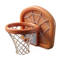 extraordinary artistic Basketball Hoop Cutout with Net and Backboard Detail professional png