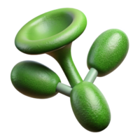dramatic creative Bio Engineered Stem Isolated Green Texture Close Up authentic png