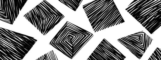 Vintage woodcut illustration of repeating diamond shapes with intricate patterns and texture vector