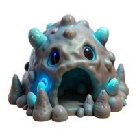 wonderful modern Bioluminescent Cave Creatures Isolated Transparent Background high quality png