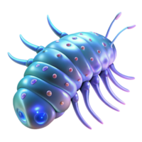 impressive abstract Bioluminescent Krill Swarm Isolated Transparent Background exclusive png