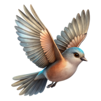 elegant traditional Bird in Flight Cutout Isolated Side View Silhouette png