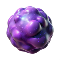 wonderful rustic Blue Micro Universe in Bubble Cutout Front View premium png