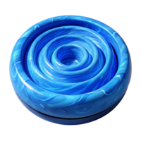 stunning minimalist Blue Ocean Whirlpool Cutout Isolated Transparent Background authentic png