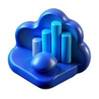 elegant modern Blue Spectral Data Visualization Cutout authentic png