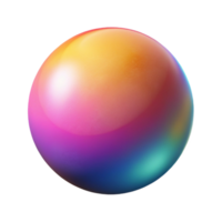 serene minimalist Bright Gradient Sphere with Shadow Depth Effect high resolution png