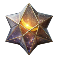 serene abstract Bright Solar Sail Against Black Background Isolated authentic png