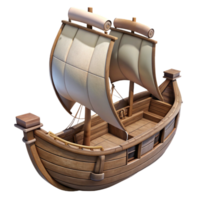stunning rustic Caravel Cutout Transparent Background Side Angle exclusive png