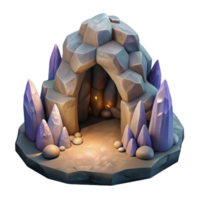 wonderful classic Cave Crystal Cluster Isolated on Transparent Background high resolution png