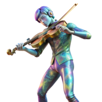 wonderful rustic Celestial Flute Player Cutout with Dreamy Expression high quality png