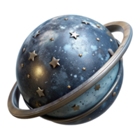 serene modern Celestial Sphere Transparent Rotating Star Field professional png