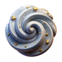 impressive abstract Celestial Vortex Transparent Background with Star Clusters high quality png