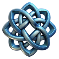 serene contemporary Celtic Stained Glass Knot Isolated Element original png