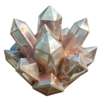 impressive contemporary Chaotic Crystal Structure Clear Transparent Background png