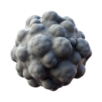 impressive vintage Charcoal Grey Vapor Puff Isolated on Transparent Background high resolution png
