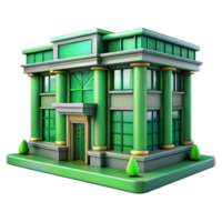 wonderful artistic City Building with Green Facade Transparent Element exclusive png
