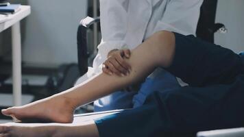 A person getting an x - ray of their leg video