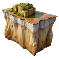 wonderful artistic Coastal Cliff Cutout Dramatic Perspective Isolated Element detailed png