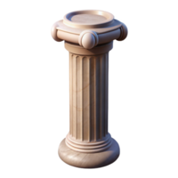 extraordinary classic Column with Soft Shadow Transparent Background authentic png