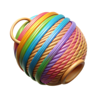 beautiful traditional Colorful Twine Cutout with Transparent Background original png