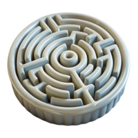 serene modern Complex Luminari Maze Pattern Isolated on Transparent Background genuine png