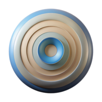 impressive artistic Concentric Circle Pattern with Gradient Fill Cutout high quality png