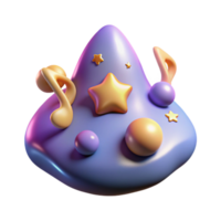 impressive modern Cosmic Choir Isolated on Transparent Background with High Resolution png