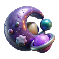 dramatic artistic Cosmic Ensemble Isolated Element Dynamic Pose high quality png