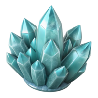 wonderful rustic Crystal Colony Cutout Isolated on Transparent Background Illuminated exclusive png