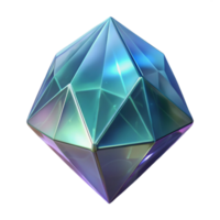 beautiful creative Crystal Facet Reflections Isolated Transparent Background detailed png