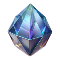 beautiful abstract Crystal Facet Reflections Isolated Transparent Background exclusive png