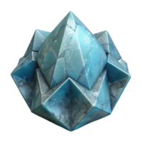 magnificent modern Crystalline Structure Isolated on Transparent Background Icy Surface genuine png
