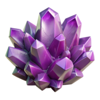 beautiful creative Crystallized Chaos Structure Violet Transparent Background professional png