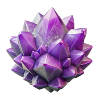 elegant modern Crystallized Chaos Structure Violet Transparent Background high resolution png